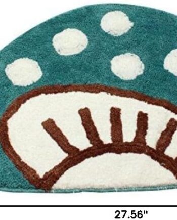 ChezMax Bonita alfombra de baño para baño, tapete antideslizante para puerta, tapete absorbente para ducha, tapete lavable de microfibra de dibujos animados divertidos para cocina, interior, hogar,