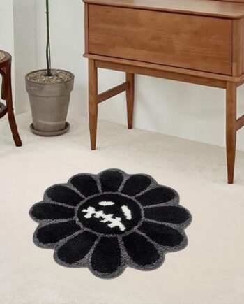 Trippy - Alfombra de baño, diseño gótico de fantasma, tapete antideslizante para suelo de ducha, tapete de felpa suave para decoración estética de dormitorio, tapete lavable para puerta de