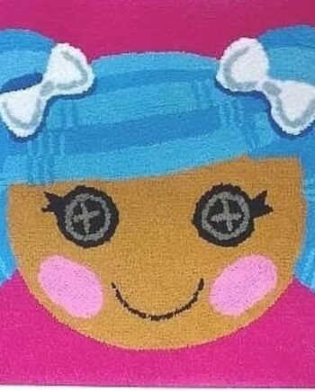 Jay Franco Lalaloopsy - Alfombra de algodón de 20 x 30 pulgadas, color rosa