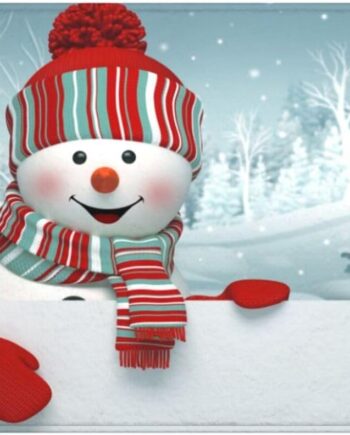 Alfombra de baño con diseño de muñeco de nieve de invierno, antideslizante, de microfibra suave, lavable, alfombra de entrada, decoración de felicitación de Navidad para bañera, ducha, suelo,