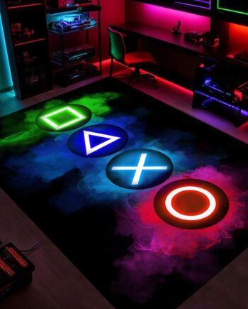 Alfombra de juegos para habitación de niños, alfombra de juego de 5 x 7 pies, alfombra para dormitorio, sala de estar, sala de juegos, decoración de sala de juegos