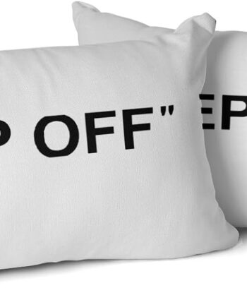 Hypebeast - Juego de 2 fundas de almohada transpirables para decoración de habitación, fundas cuadradas para decoración del sofá del hogar, 12 x 20 pulgadas, color blanco 1