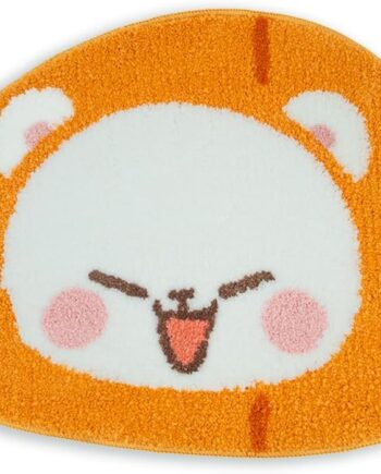 Milkmochabear Alfombra de baño de zanahoria con leche, mercancía autorizada, 30 x 20.36 pulgadas, antideslizante, decoración del hogar, área pequeña, bonita, suave, esponjosa, acogedora, lavable a