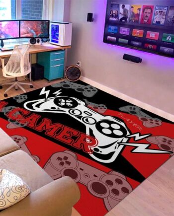 Alfombras de área de sala de juegos para niños, adolescentes, niños, niñas, dormitorio, decoración de sala de juegos, alfombra para hombres y adolescentes, tapete antideslizante para silla de juegos
