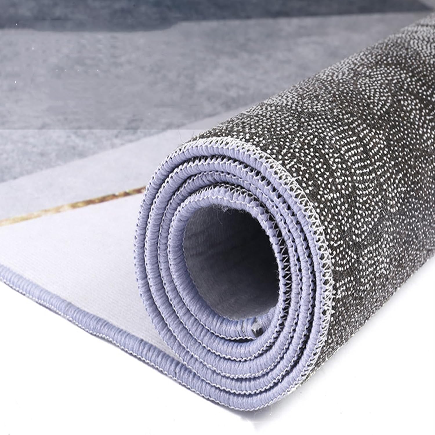 Alfombra abstracta moderna, alfombra dorada con textura de mármol de lujo, no desprende pelusa y es de fácil cuidado, ideal para zonas de alto tráfico en sala de estar, dormitorio, 2 x 3 pies, 24 x 36