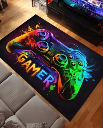 Alfombras de juego para habitación de niños de 20 x 31.5 pulgadas, alfombras de área de control de juegos 3D, antideslizantes, lavables a máquina, modernas alfombras de juego para niños, niños