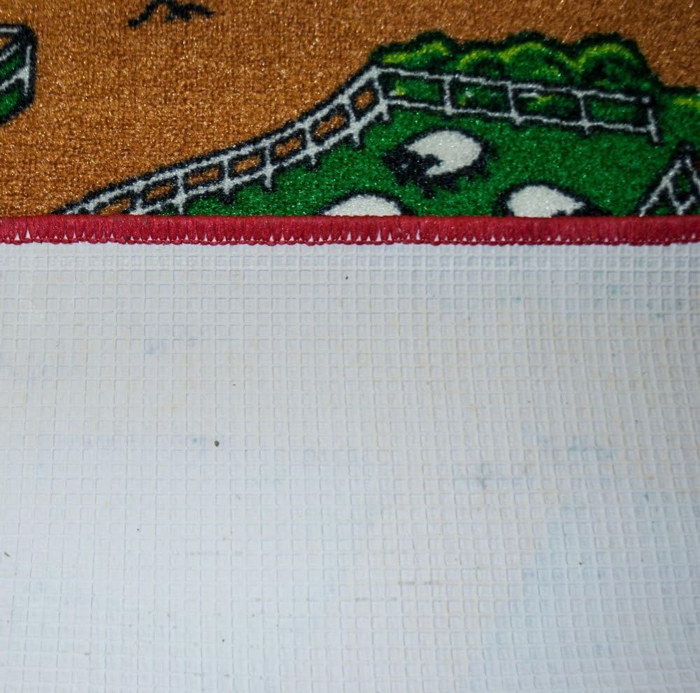 Abc Shapes tapete para niño con diseño de letras para aprendizaje del alfabeto, Nylon, Farm