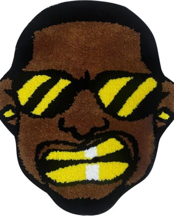 Angry Swag Man - Alfombra estética para dormitorio, suave de pelo alto, decoración de habitación fresca para chicos, tapete de baño funky Hypebeast Decor 24 x 28 pulgadas (Swag Man)