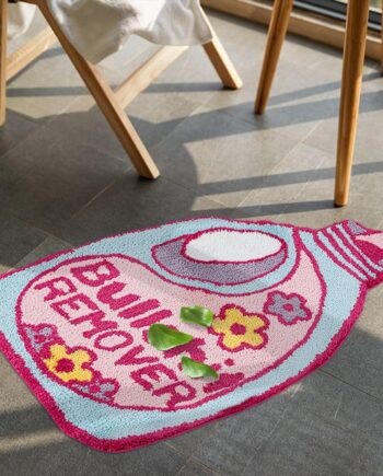 Alfombra eliminadora de dibujos animados, alfombras rosas para dormitorio, bonita alfombra de baño de microfibra gruesa, antideslizante, tapete de baño para dormitorio, sala de estar, cocina