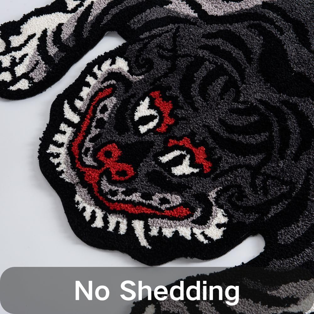 Alfombra suave y divertida de 5 x 3 pies para sala de estar, estética de dormitorio, lavable con respaldo antideslizante de caucho termoplástico (TPR), decoración del hogar (gris)