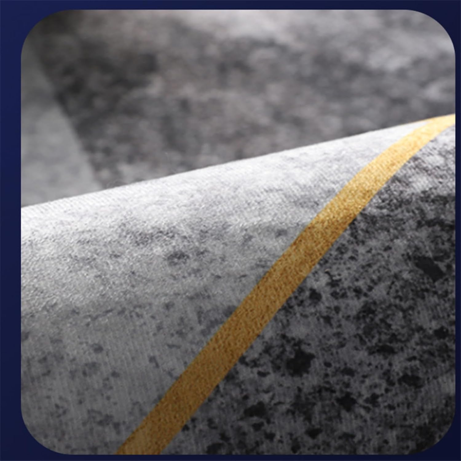 Alfombra abstracta moderna, alfombra dorada con textura de mármol de lujo, no desprende pelusa y es de fácil cuidado, ideal para zonas de alto tráfico en sala de estar, dormitorio, 2 x 3 pies, 24 x 36