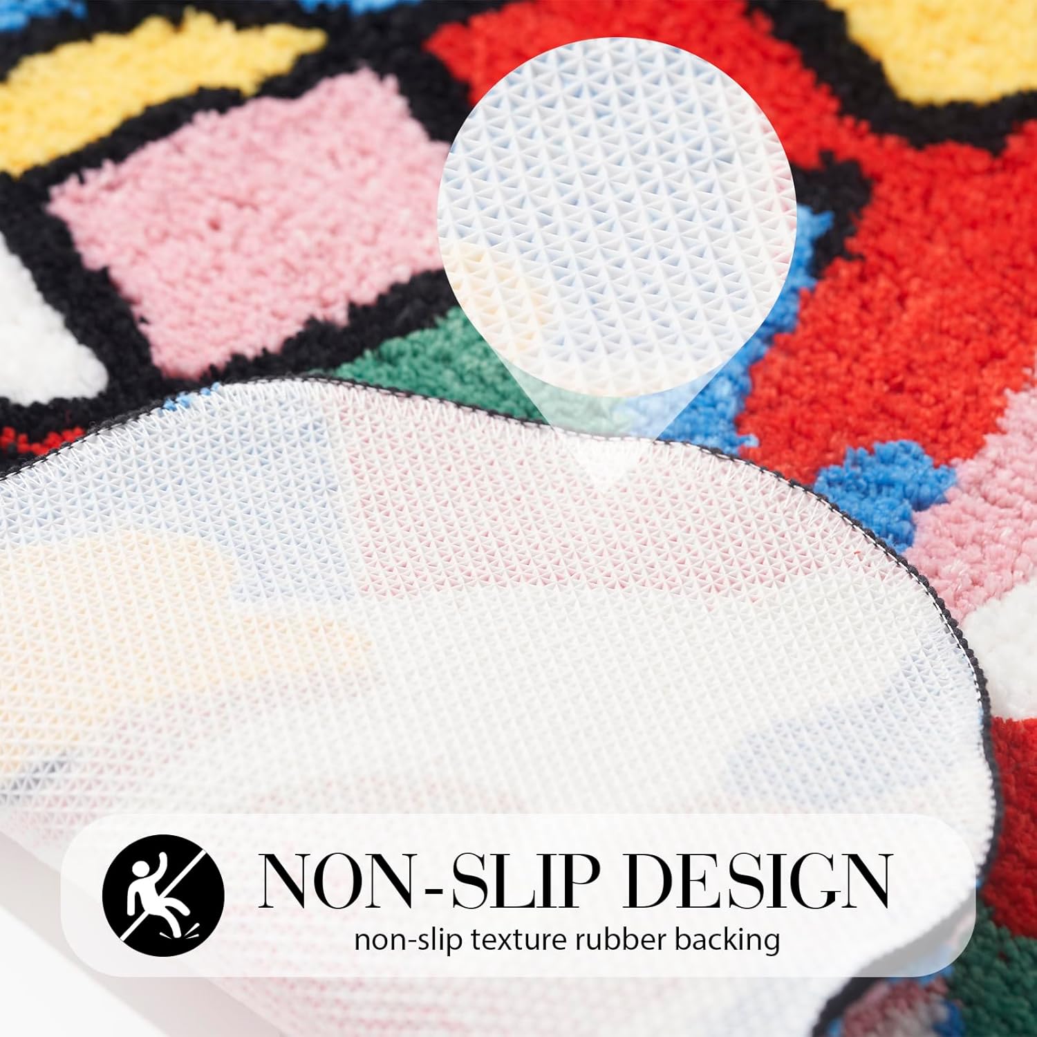 ELDONE Alfombra de cubo mágico derretida con alfombras de baño de gnomo navideño