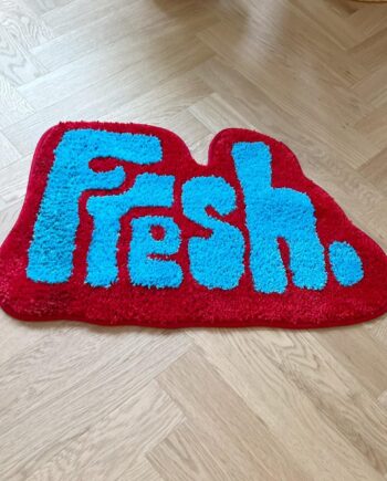 LAKEA Alfombra copetuda fresca para dormitorio, alfombra gruesa con diseño moderno y moderno IG decorativo para sala de estar (24.8 x 15.4 in)