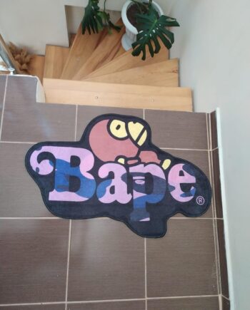 Hypebeast Decor - Alfombra moderna, morado, 35 pulgadas de ancho x 23 pulgadas de largo, habitación de niños y oficina, alfombra de piso de 2 x 3 pies