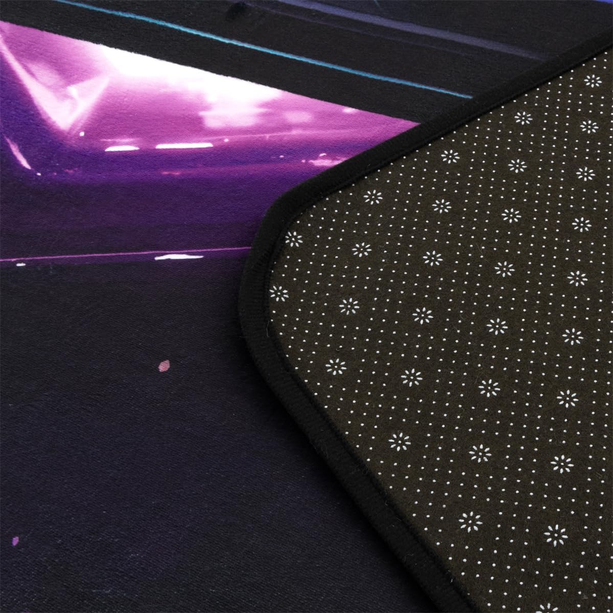 NTBED Tapete de consola de juegos Galaxy para dormitorio, sofá, sala de juegos, decoración geométrica para mesita de noche, alfombra decorativa para el suelo de los jugadores (5 x 8 pies, negro)