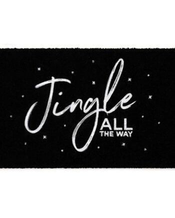 THEODORE MAGNUS Tapete de puerta de Navidad – Felpudo de fibra de coco para entrada al aire libre, tapete de bienvenida duradero con respaldo antideslizante, perfecto para puerta delantera y entrada,