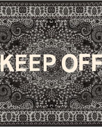 KEEP OFF Alfombra clásica de cachemira con flores de anacardo Hypebeast, decoración de sala de juegos, sala de juegos, artística de primera calidad (4 x 5.2 pies))