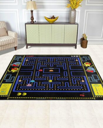Alfombra clásica de juegos de arcade estilo retro de los años 90, estilo popular de sala de juegos, sala de juegos, decoración del hogar, alfombra moderna y divertida de 3 x 4 pies
