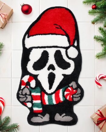 GAGEC Tapete de Navidad con fantasma, gótico, decorativo, para entrada, para el hogar, sala de estar, tapete para puerta de piso, decoración interior y exterior, 18 x 34 pulgadas