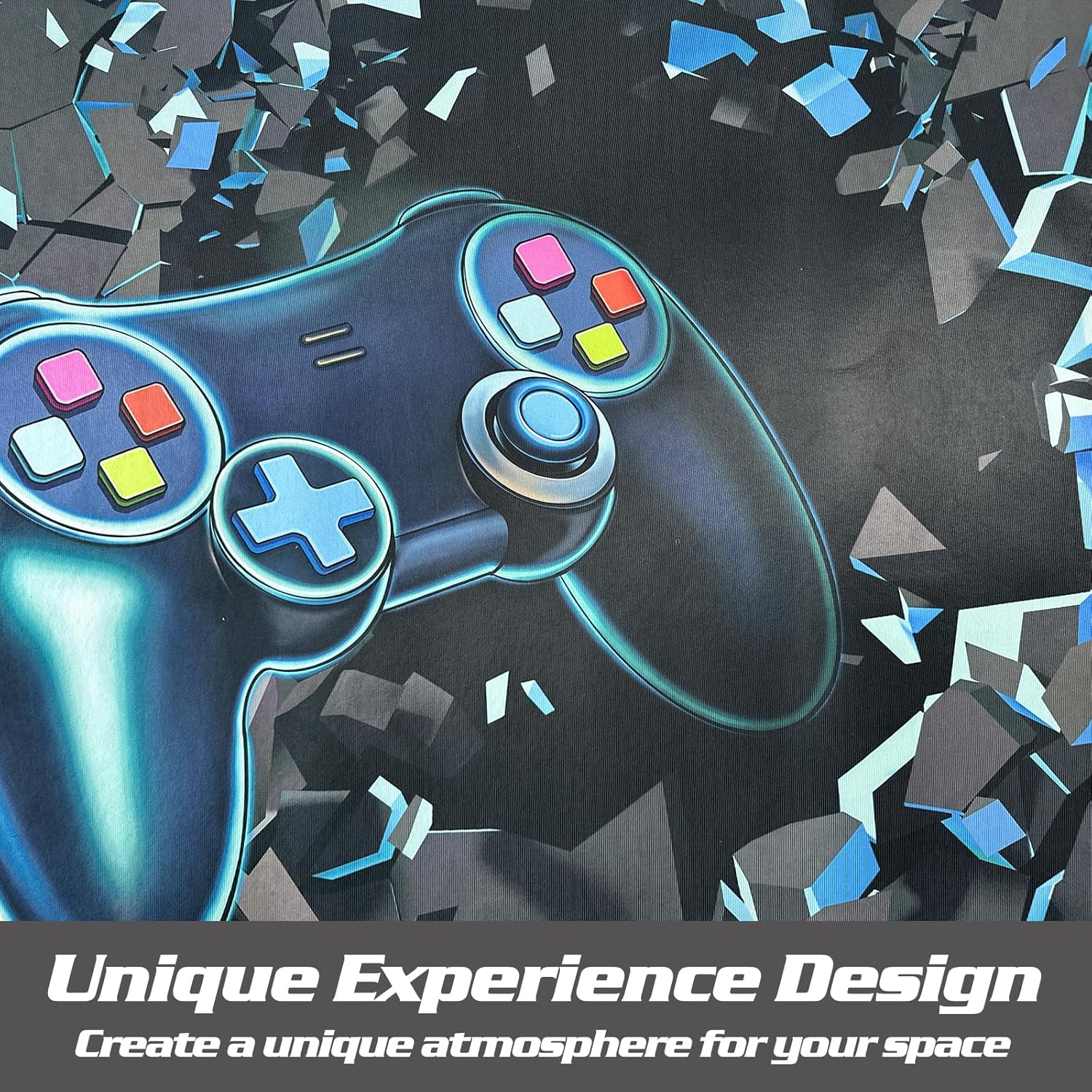 Alfombra de juegos para habitación, 3 x 5 pies, antideslizante, 3D, para dormitorio, sala de estar y decoración de sala de juegos