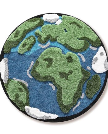 Alfombra redonda de 3.3 x 3.3 pies, bonita alfombra de microfibra súper suave y antideslizante para sala de estar, dormitorio y sala de juegos de niños, tierra