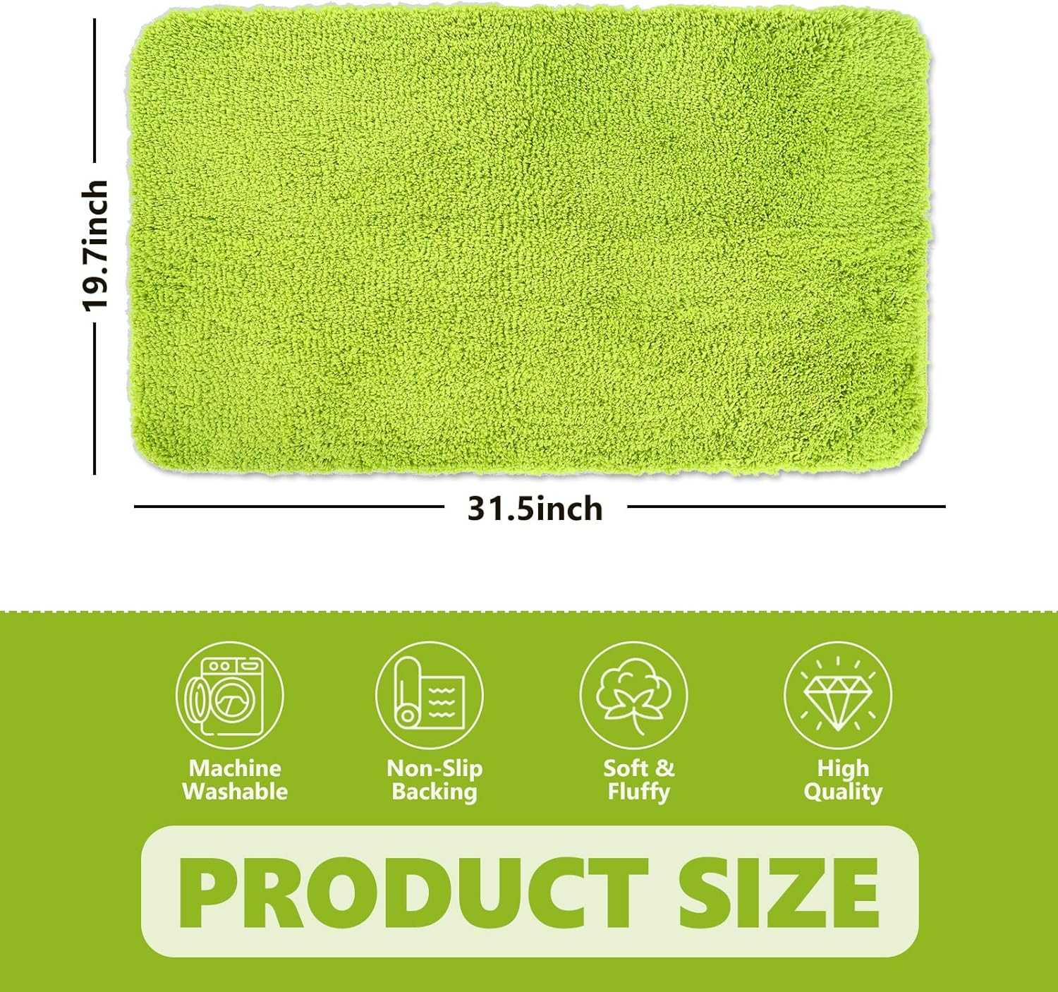 Alfombra de baño de Navidad, rectangular, absorbente, antideslizante, para puerta delantera, para invierno, Navidad, hogar, entrada, 19.7 x 31.5 pulgadas