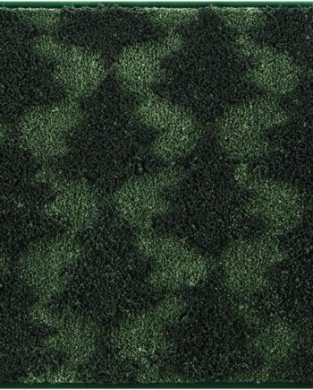 Alfombra de baño con árbol de Navidad 3D de 20 x 32 pulgadas, suave y absorbente, tapete de baño verde para invierno, antideslizante, lavable, decoración de baño de Navidad, decoración de invierno