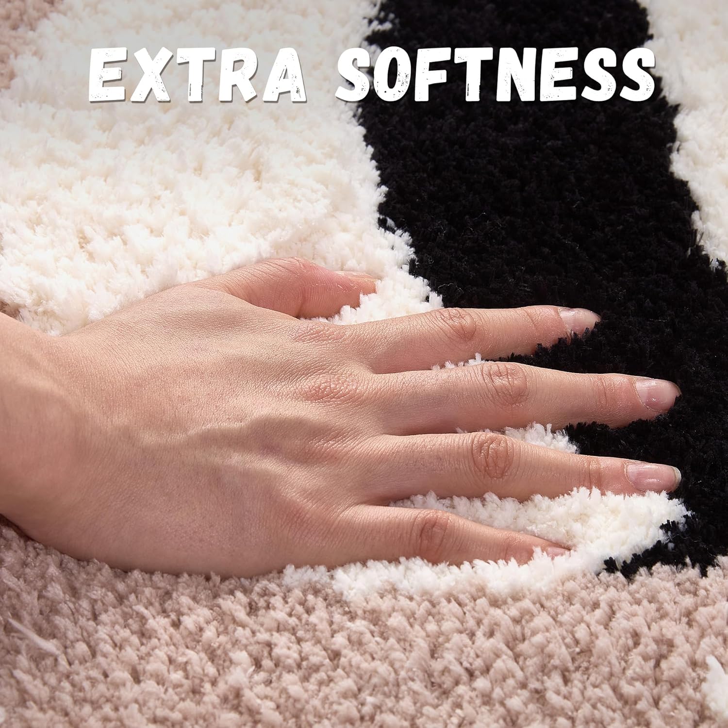 Bonita alfombra de baño, extra suave, de forma irregular, de animales panda, 16 x 28 pulgadas, antideslizante, lavable, absorbente, divertida alfombra de baño para bañera, ducha, cocina, dormitorio