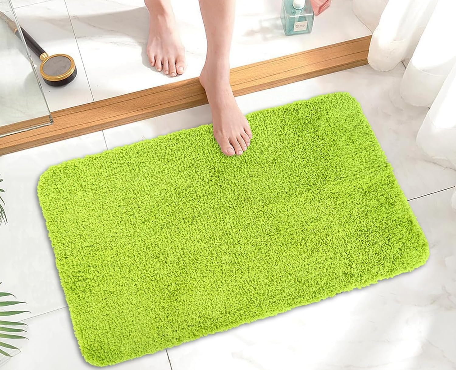 Alfombra de baño de Navidad, rectangular, absorbente, antideslizante, para puerta delantera, para invierno, Navidad, hogar, entrada, 19.7 x 31.5 pulgadas