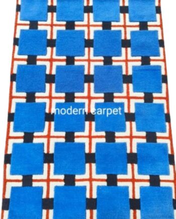 Modern Carpet Evelina Kroon - Alfombra de baño copetuda a mano con diseño de campos ocres, tapete para puerta, tapete de entrada para dormitorio, cocina, alfombra de área de dibujos animados para baño
