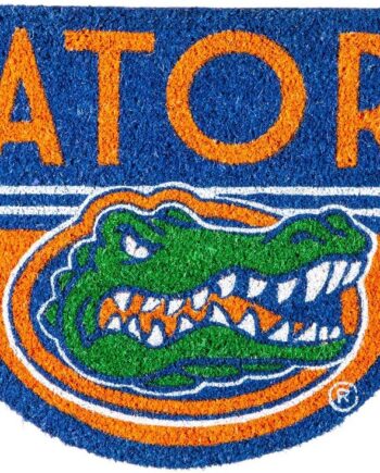 Team Sports America Tapete de fibra de coco con licencia oficial de la NCAA Fan Gear de la Universidad de Florida, accesorios deportivos y regalo para oficina en casa y cueva de fans