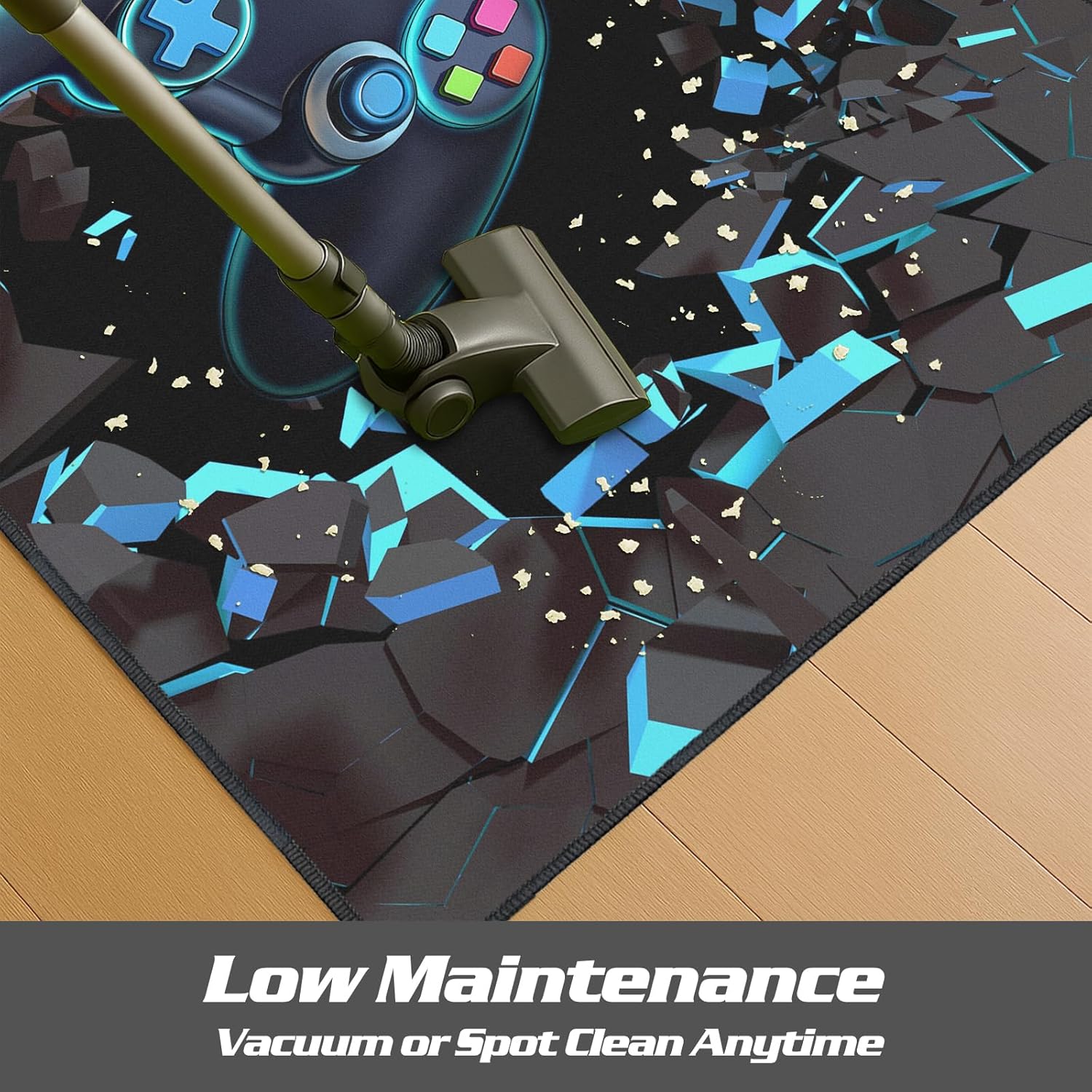 Alfombra de juegos para habitación, 3 x 5 pies, antideslizante, 3D, para dormitorio, sala de estar y decoración de sala de juegos