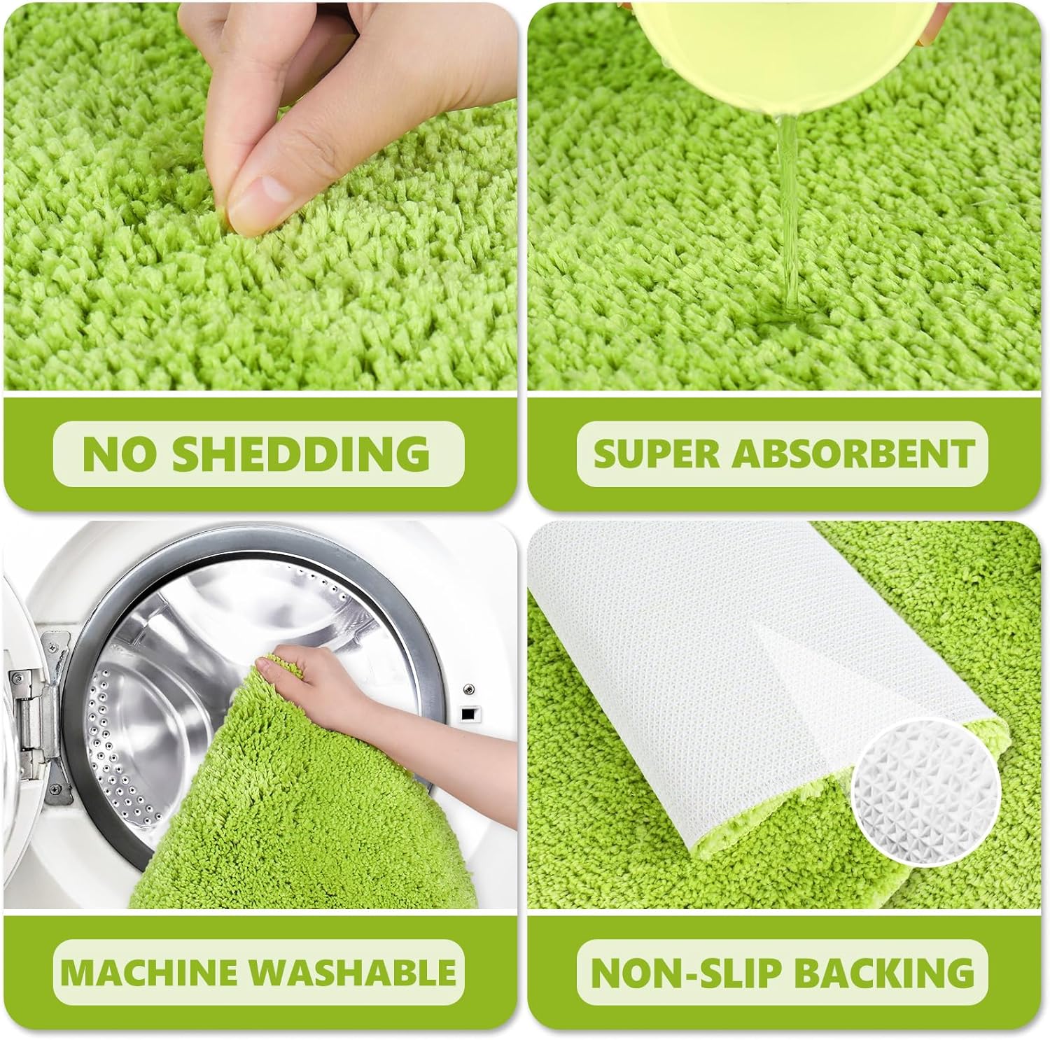 Alfombra de baño de Navidad, rectangular, absorbente, antideslizante, para puerta delantera, para invierno, Navidad, hogar, entrada, 19.7 x 31.5 pulgadas