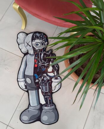 Alfombra de tenis popular Hypebeast decoración de habitación, diseño único, tapete antideslizante con respaldo de arte callejero, lavable a máquina, alfombra fresca de 1.3 x 3 pies