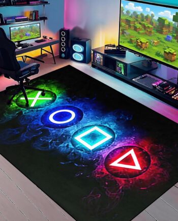 Alfombras de área de juegos, alfombra de jugador para niños, decoración de habitación de jugadores, alfombras de juegos para niños y adolescentes, tapete suave para comedor, sala de estar, sofá,