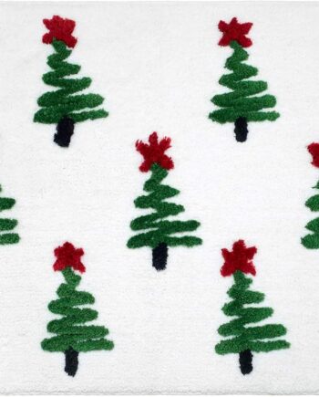 Avanti Linens - Alfombra de baño, 100% poliéster, con respaldo antideslizante, decoración del hogar de vacaciones (árbol de cinta, 20 x 32 pulgadas)