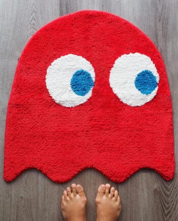 Evovee Alfombra de baño roja, bonita alfombra de baño divertida, decoración divertida, alfombra roja para dormitorio, divertida, divertida, redonda, preppy, fresco, apartamento, universidad, lavable,