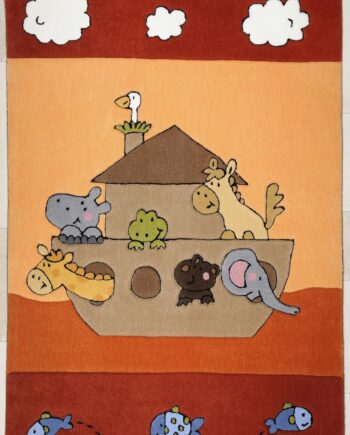 Alfombra Theko clásica tejida a mano, alfombra de diseño, color terracota, variaciones de tamaño