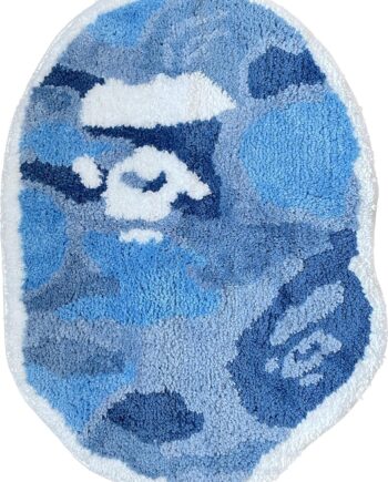 Bape Camo Blue - Decoración Hypebeast de 28 pulgadas de ancho x 20 pulgadas de largo, color azul camuflado, sala de estar, dormitorio, habitación de los niños