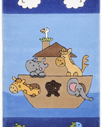 Rug Theko Classic Hand Tufted Designer Carpet Color Blue Size Variations 100 x 160 cm