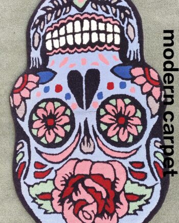 Modern Carpet - Alfombra facial de 3 x 5 pulgadas, 100% lana, hecha a mano, copetuda a mano para habitación, dormitorio, sala de estar, felpudo