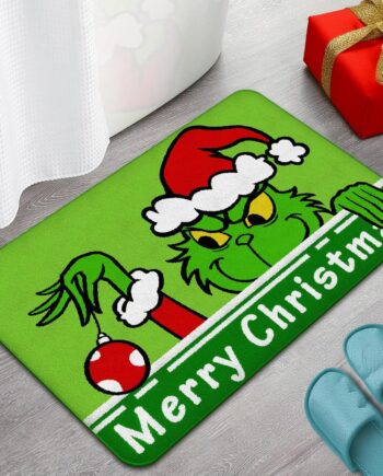 Alfombra de baño de Navidad para decoración de baño, antideslizante, absorbente, lavable, para Navidad, cocina, dormitorio, decoración interior de vacaciones, baño, 20 x 30 pulgadas