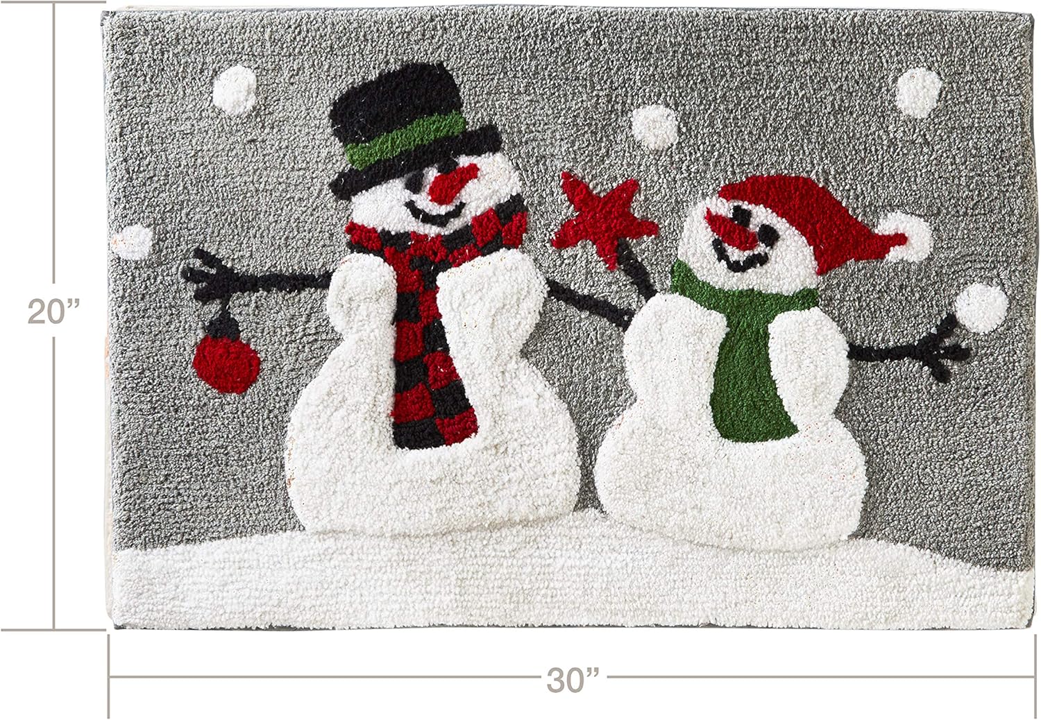 SKL Home de Saturday Knight Ltd. alfombra de baño, diseño de bosque de invierno, multicolor