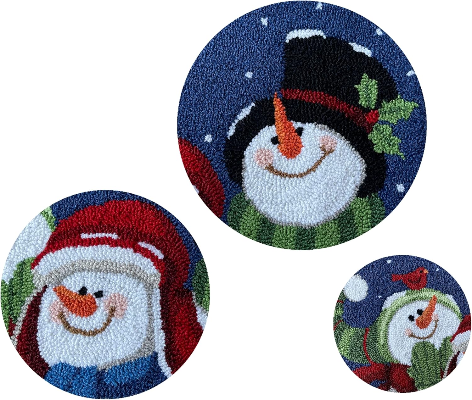 Alfombra decorativa de invierno con diseño de muñeco de nieve de 28.5 x 17 pulgadas para decoración navideña del hogar