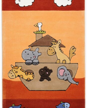 Alfombra Theko clásica tejida a mano, alfombra de diseño, color terracota, variaciones de tamaño