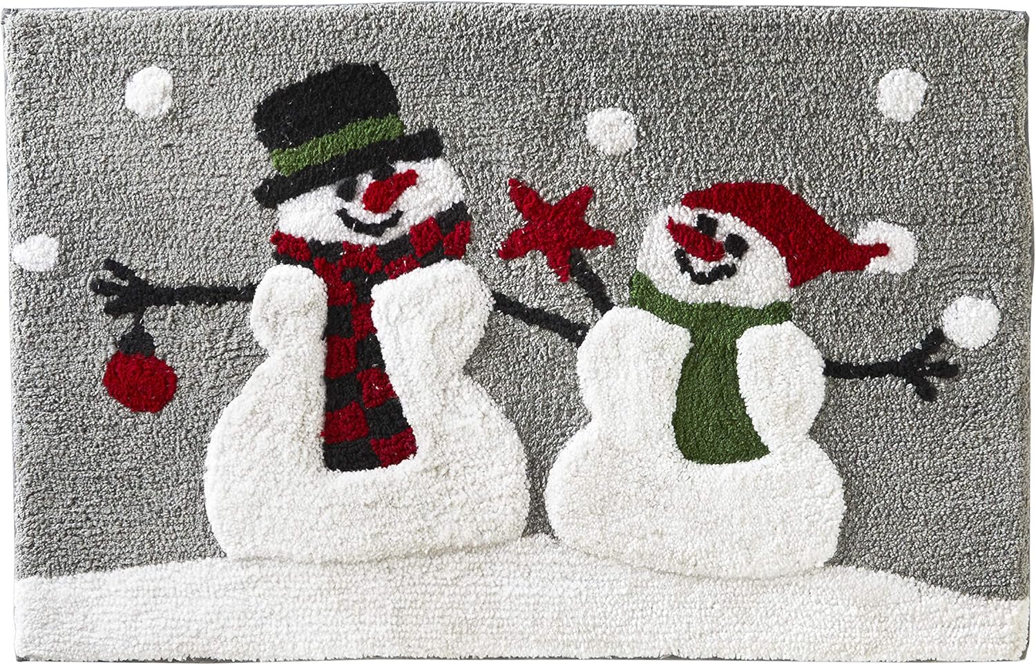 SKL Home de Saturday Knight Ltd. alfombra de baño, diseño de bosque de invierno, multicolor