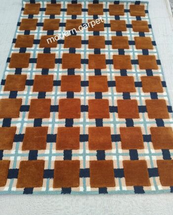 Modern Carpet - Alfombras copetudas a mano, alfombras de lana copetuda, alfombra de baño, alfombra de entrada para dormitorio, cocina, alfombra de área de dibujos animados para baño, bañera, alfombra