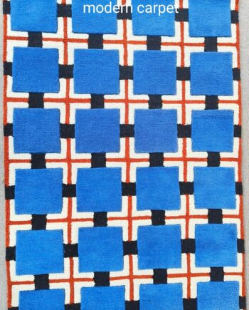 Modern Carpet Evelina Kroon - Alfombra de baño copetuda a mano con diseño de campos ocres, tapete para puerta, tapete de entrada para dormitorio, cocina, alfombra de área de dibujos animados para baño