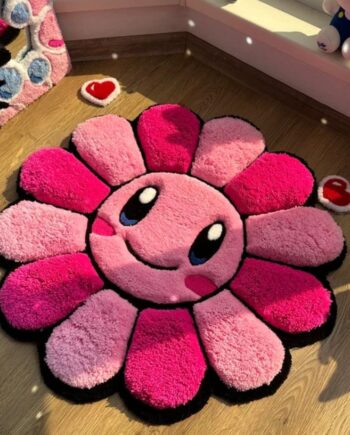 Alfombra Flor Pétalos Rosas Degradados