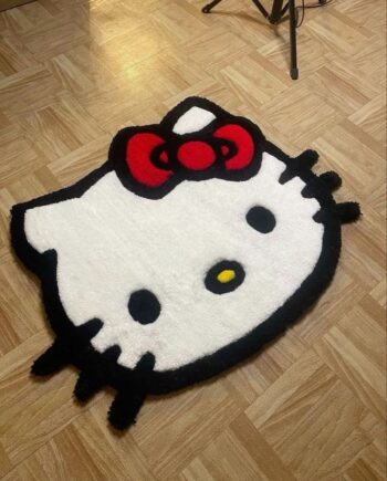 Alfombra Hello Kitty con Borde Grueso